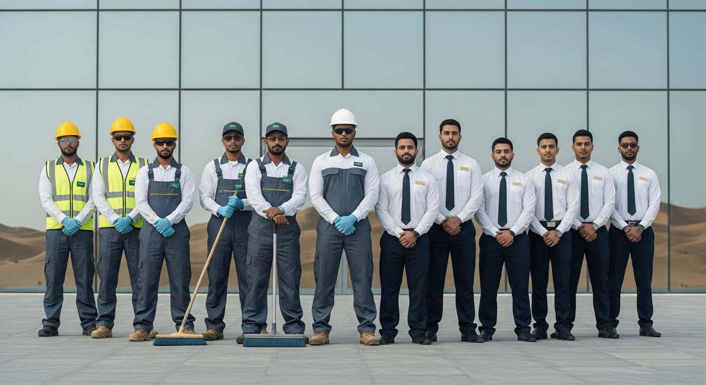 Manpower workers in Saudi Arabia
